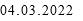 04.03.2022 